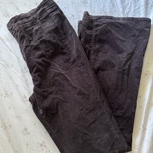 We The Free Dark Brown Corduroy Trousers